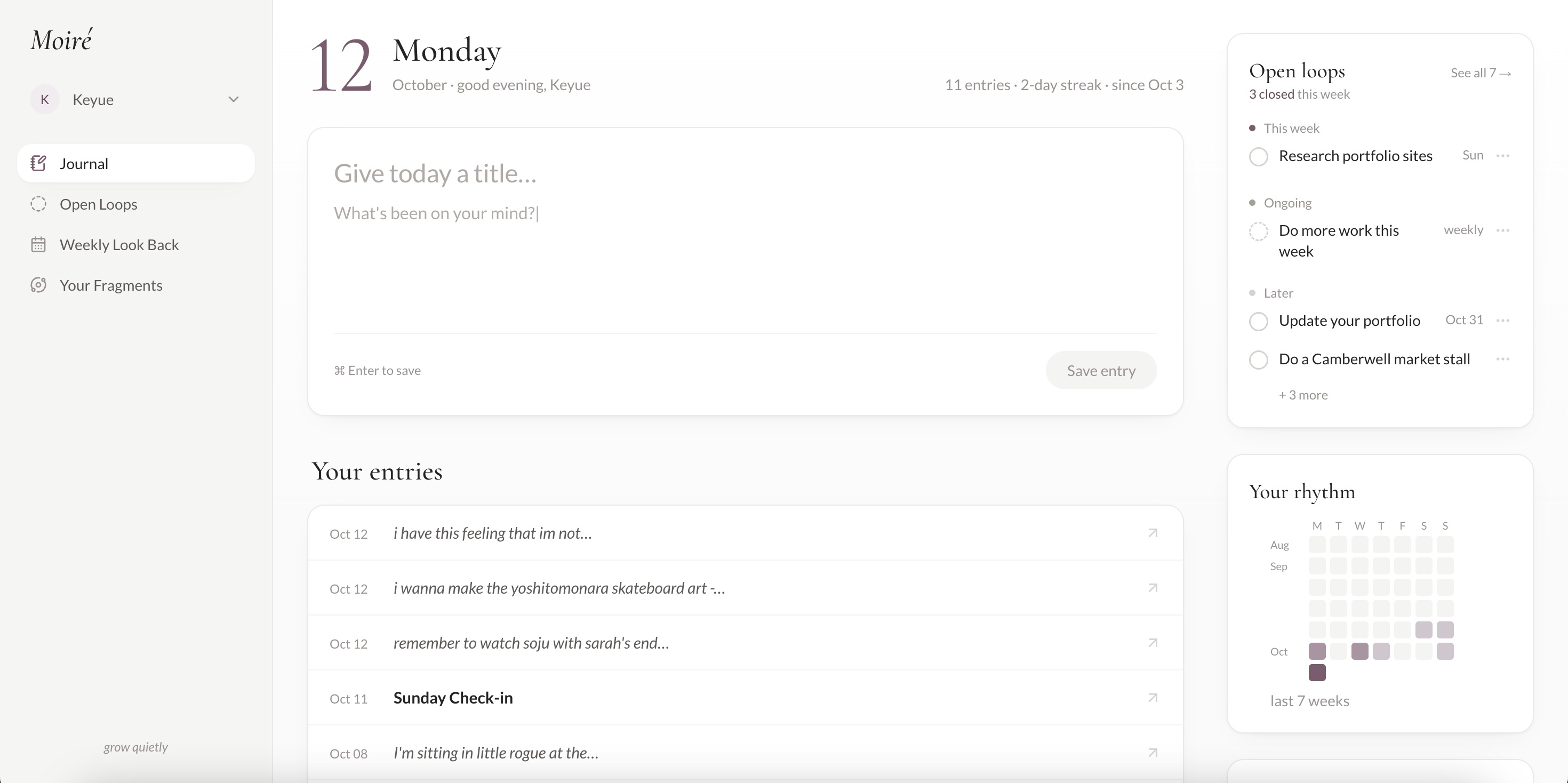 Moire screenshot 2